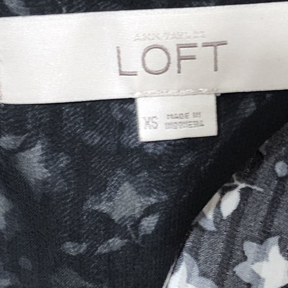 LOFT ruffled t-back polka dot flowy tank‎ size XS - Picture 5 of 6